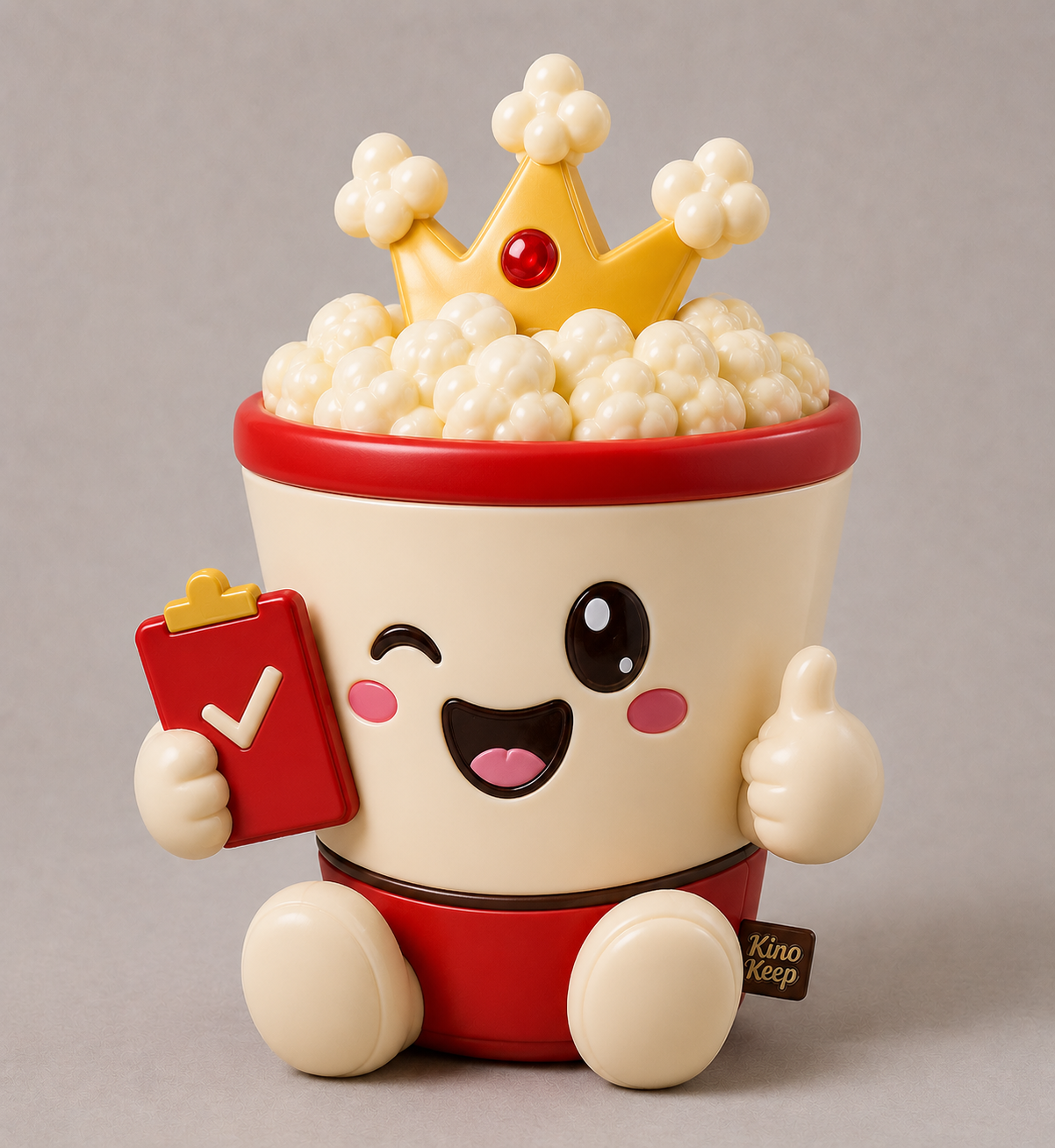 Kino Keep Pop Pop reusable snack bucket on a neutral studio backdrop