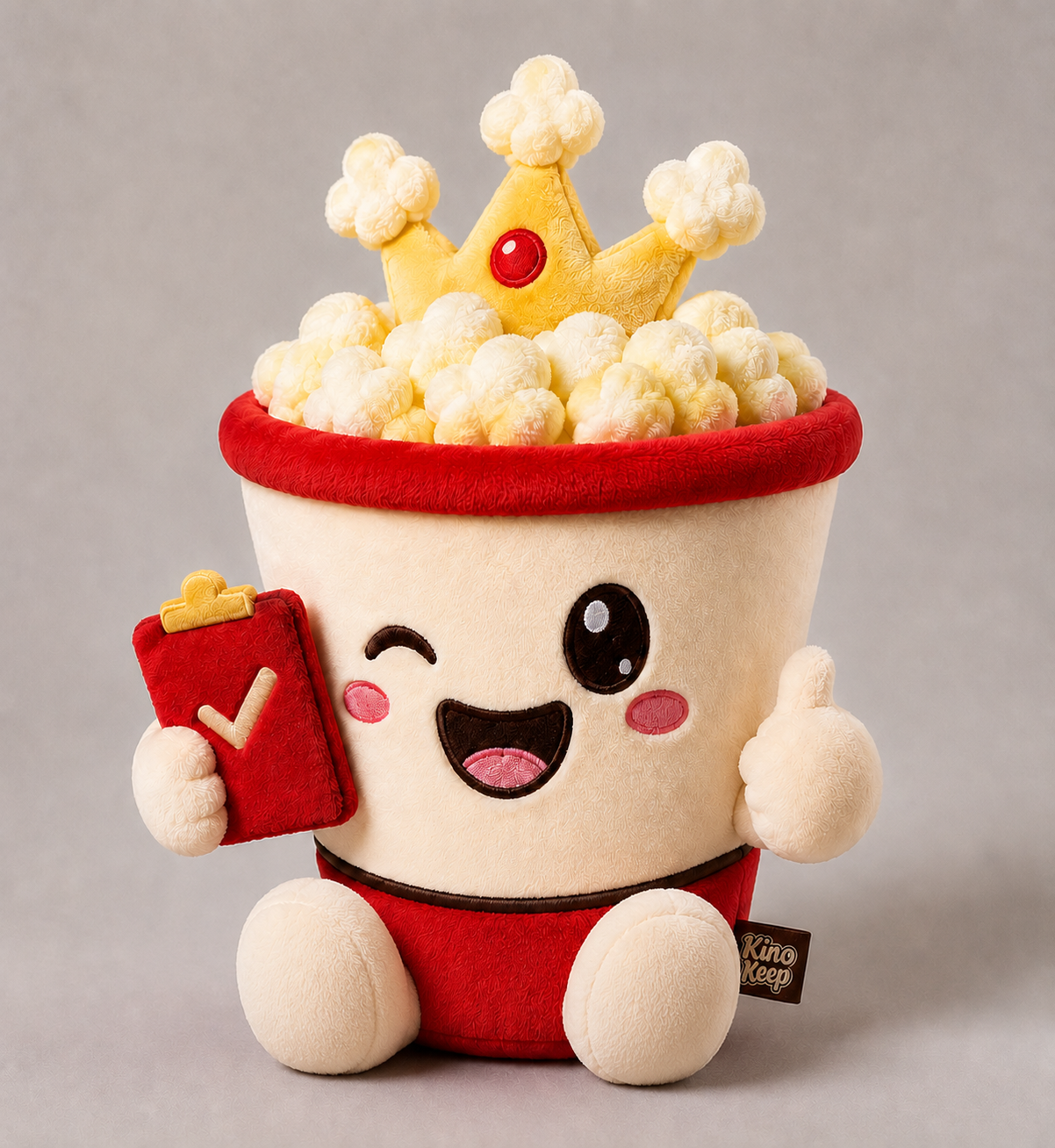 Kino Keep Pop Pop plush on a neutral studio backdrop